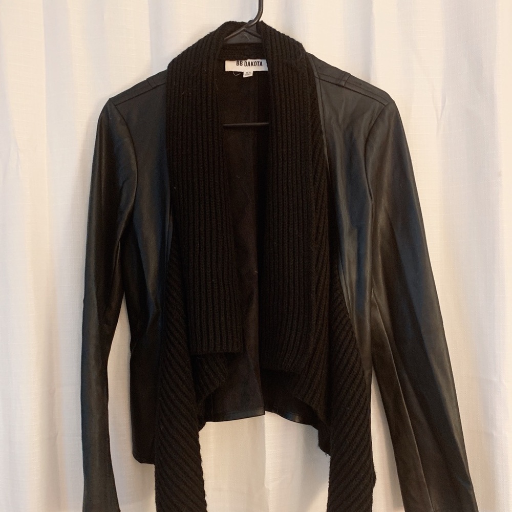 BB DAKOTA Leather Jacket - Urban Outfitters